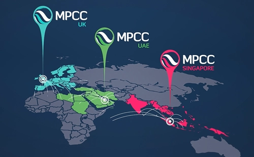 MPCC global distribution and logictics map