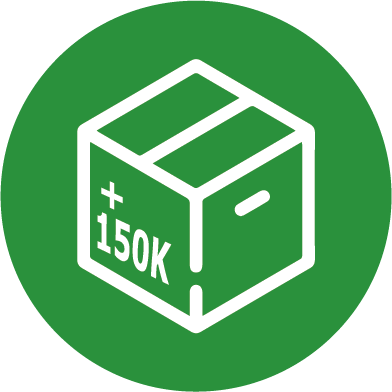 150K in stock icon MPCC offers choice and flexibility with 150K+ maintenance parts in stock